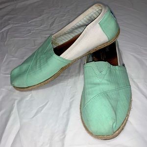 Toms Mint Slip on 8.5
